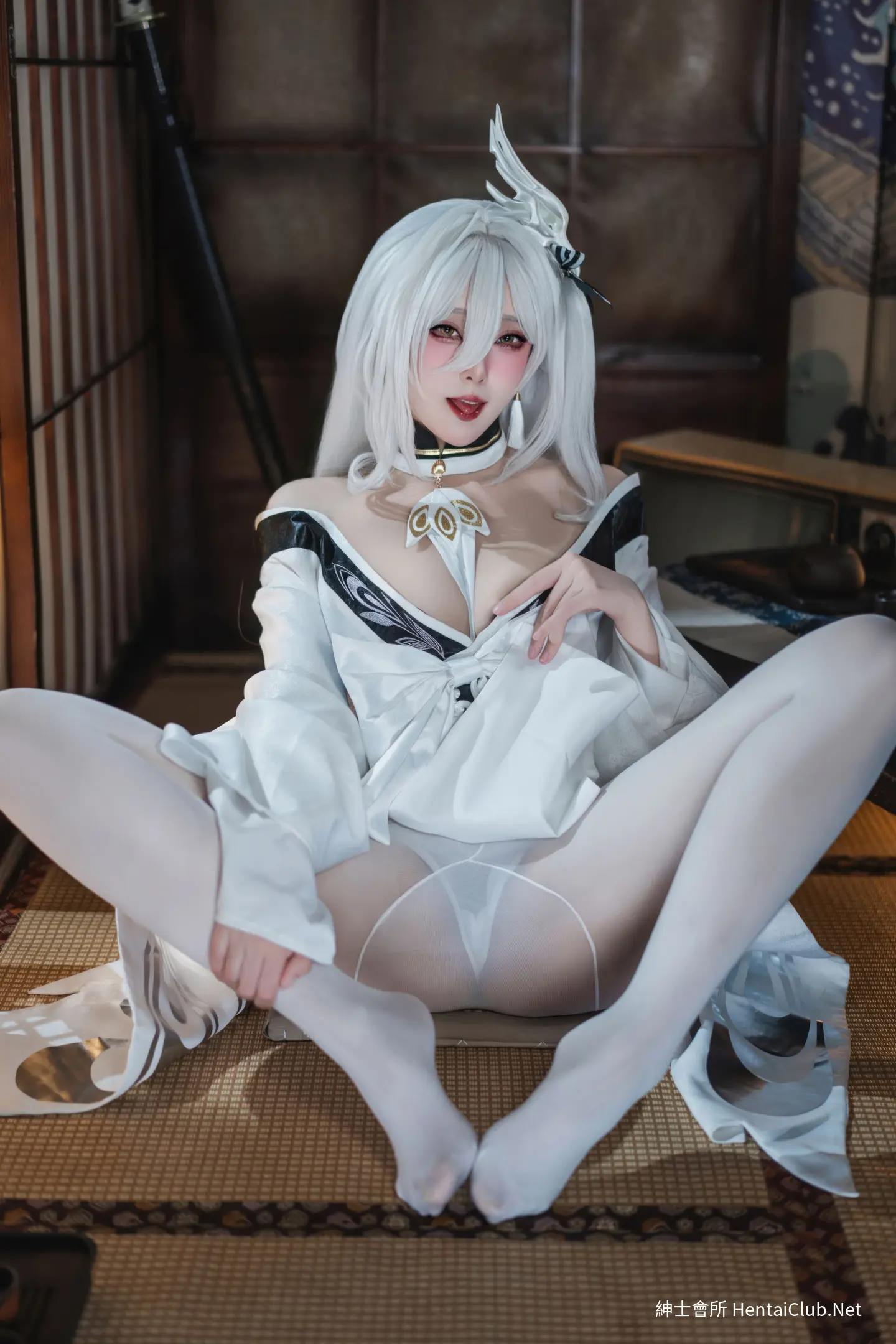 Natsuko Natsuko Blue Blue Line White Japanese Clothes - 27