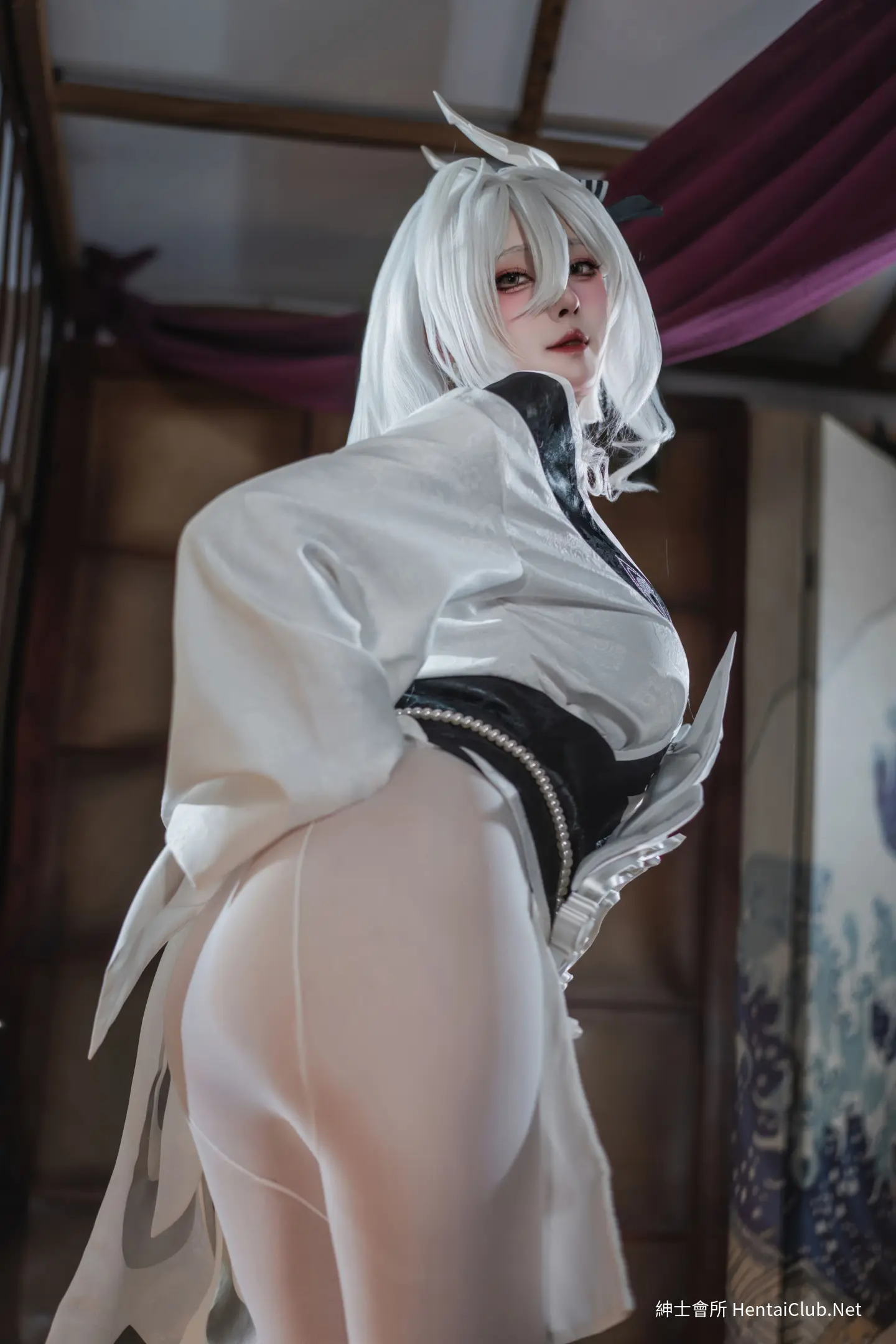 Natsuko Natsuko Blue Blue Line White Japanese Clothes - 21