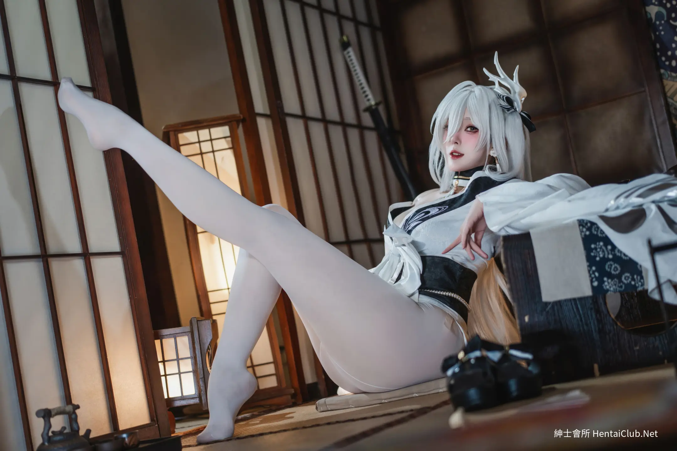 Natsuko Natsuko Blue Blue Line White Japanese Clothes - 18