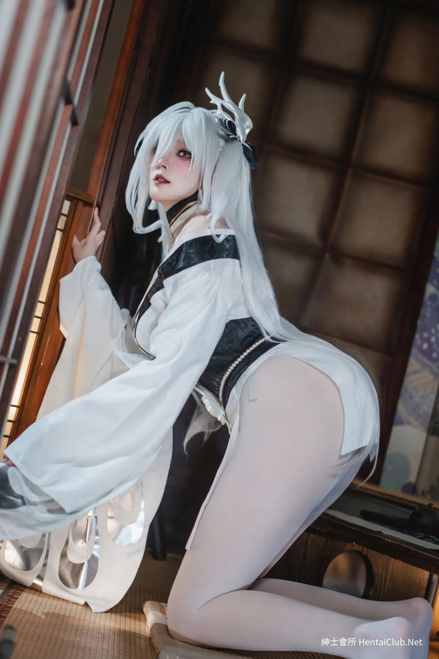 Natsuko Natsuko Blue Blue Line White Japanese Clothes - 29
